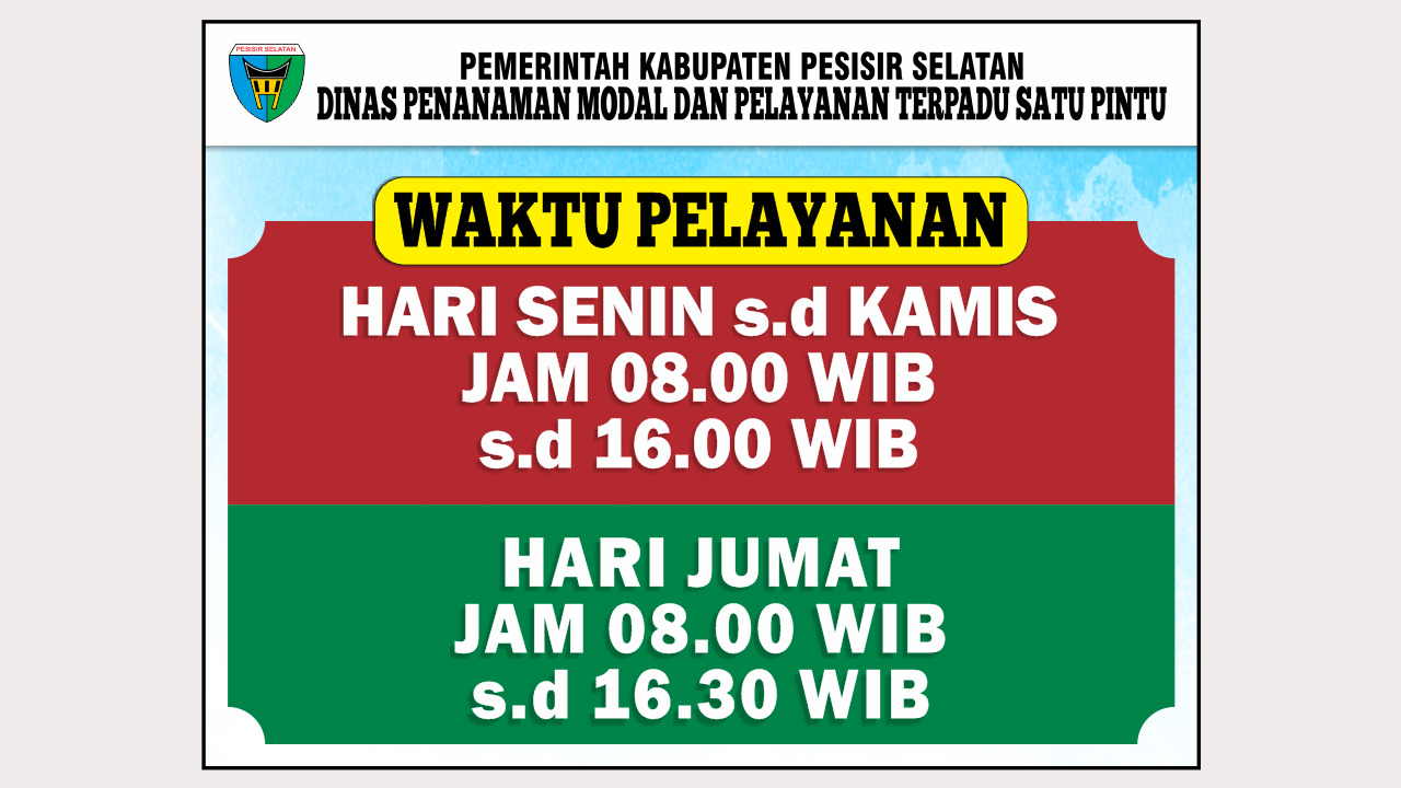 Waktu Pelayanan